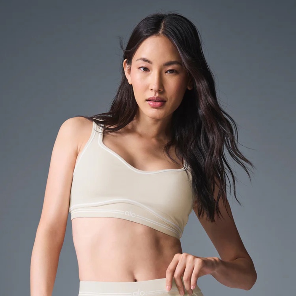 ALO Yoga Women’s Cream Seamless Bralette
